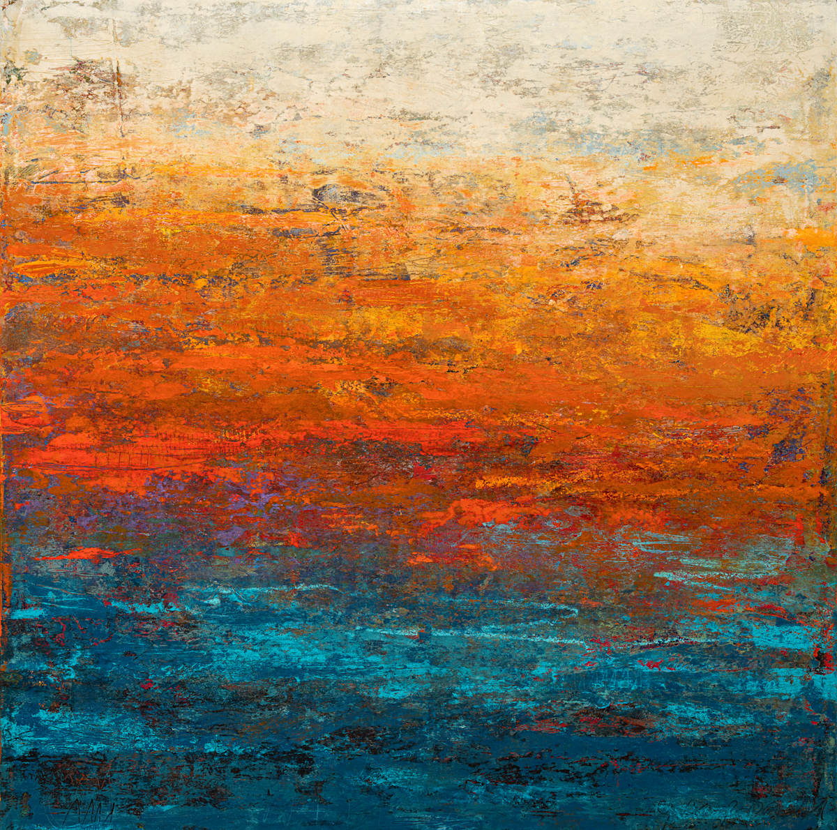 Landscape Visions I, 24x24" by Ginnie Cappaert, Image 1.
