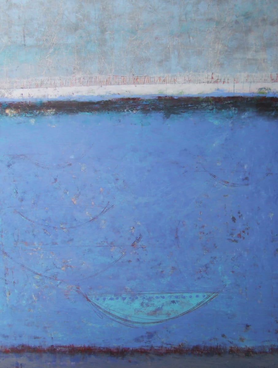 Let Go of the Safe Harbor, 38x30 by Ginnie Cappaert 