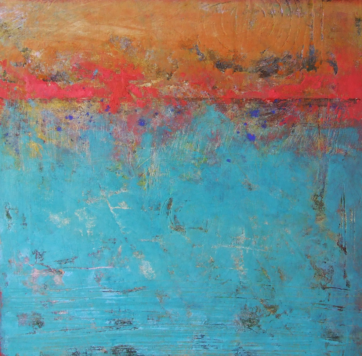 Listen, 16x16" by Ginnie Cappaert 