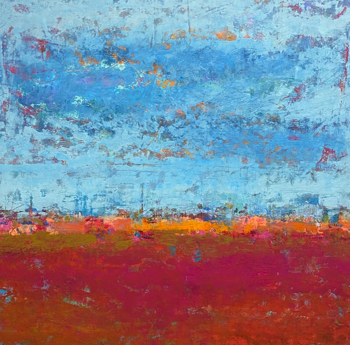 Listening, 30x30" by Ginnie Cappaert 