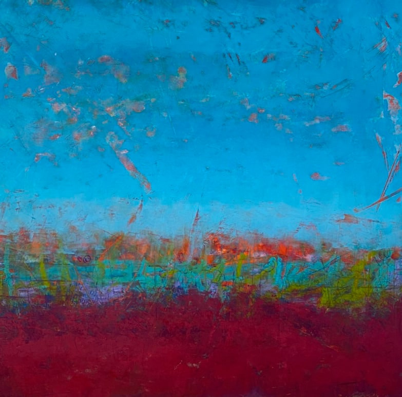 Threads that Connect, 30x30" by Ginnie Cappaert 