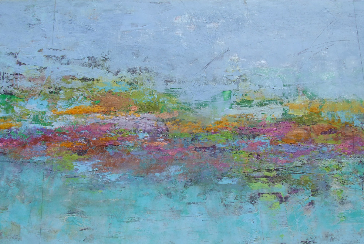 Monet Reflection 3, 20x34 by Ginnie Cappaert 