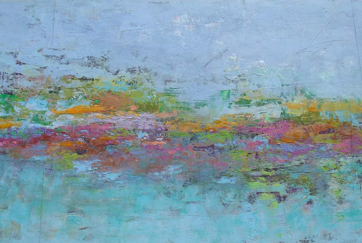 Monet Reflection 3, 20x34 by Ginnie Cappaert, Image 1.