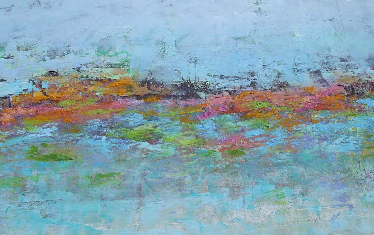 Monet Reflection 4, 20x34" by Ginnie Cappaert, Image 1.