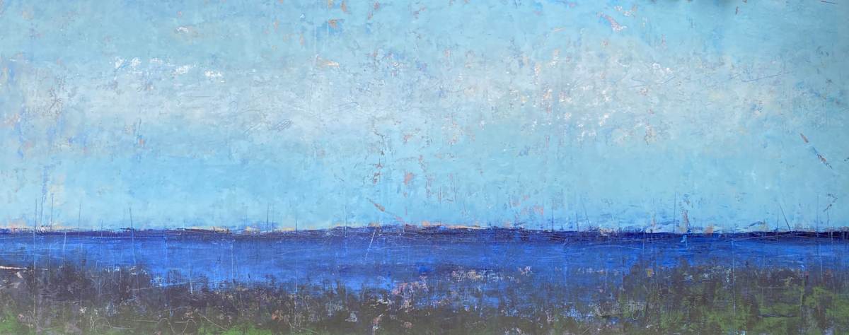 Morning Quiet, 60x22" by Ginnie Cappaert, Image 2.