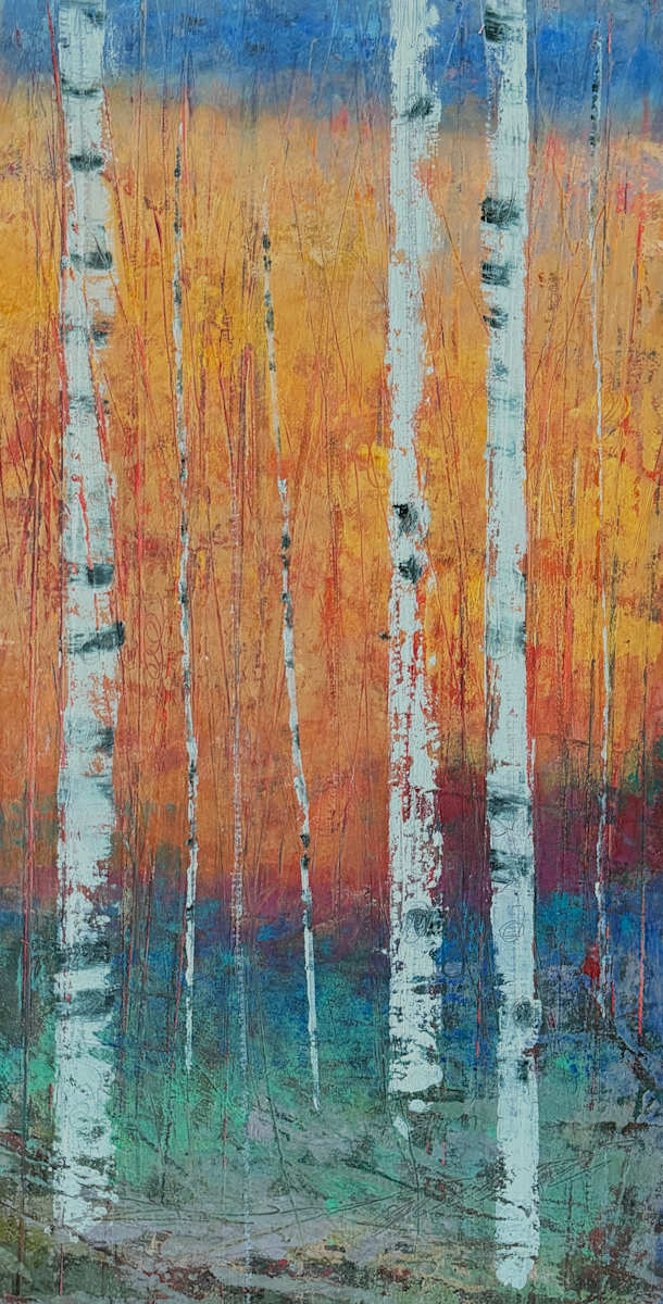 Nature Walk, 24x12" by Ginnie Cappaert, Image 1.