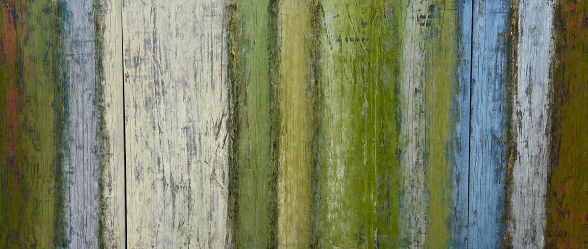 Nature's Secrets, Triptych, 30x70" by Ginnie Cappaert 