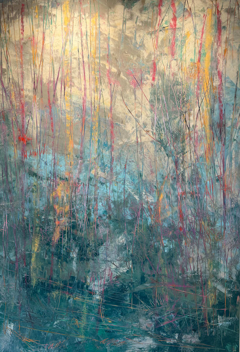 New Beginnings 60x42" by Ginnie Cappaert, Image 1.