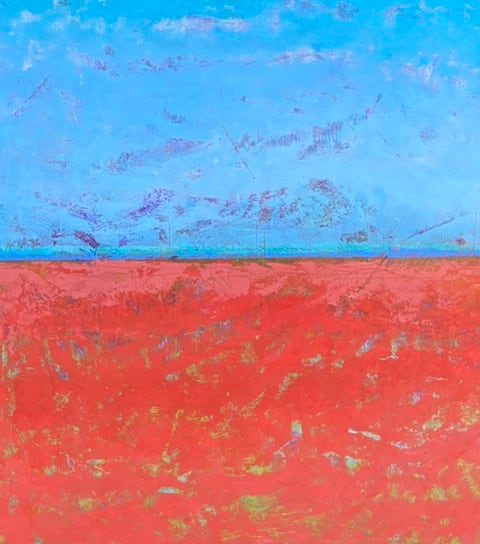 New Ground, 30x30" by Ginnie Cappaert 
