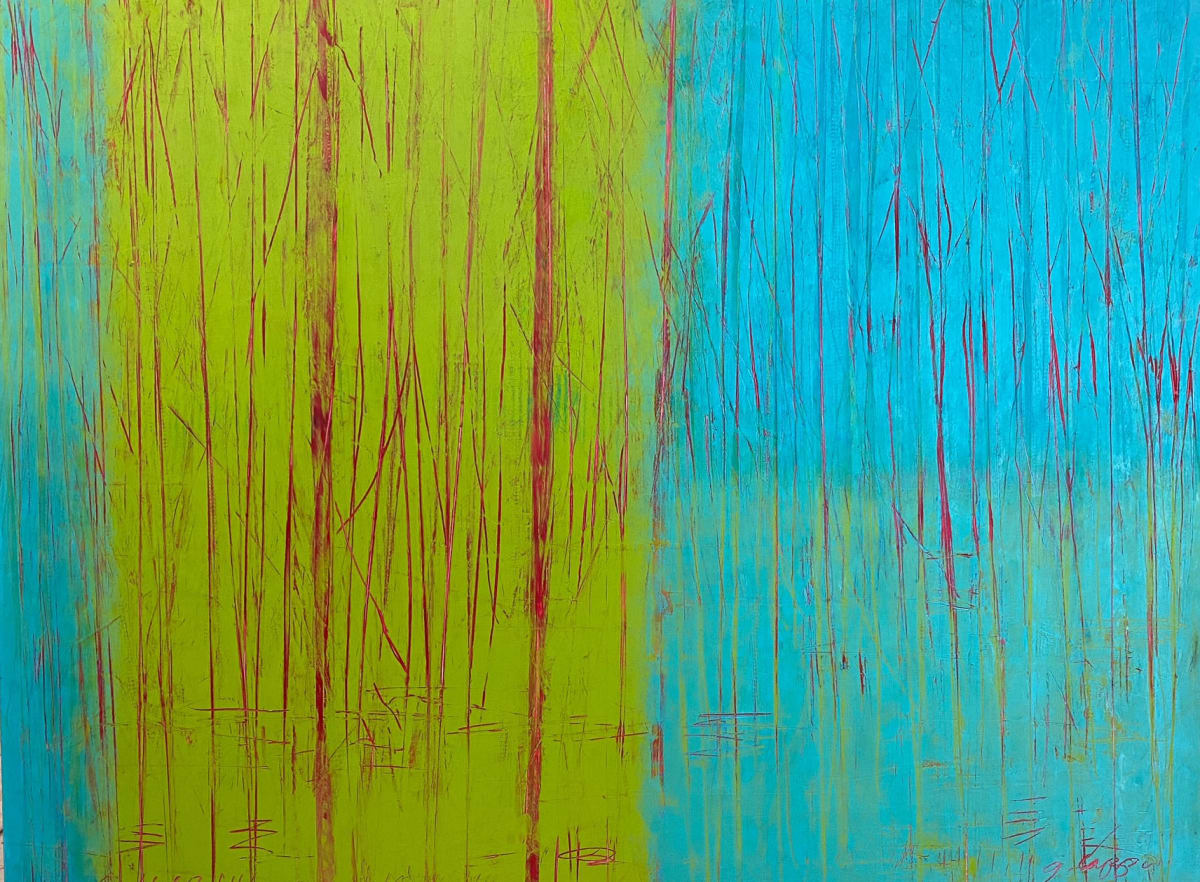 New Growth 2, 30x40" by Ginnie Cappaert 
