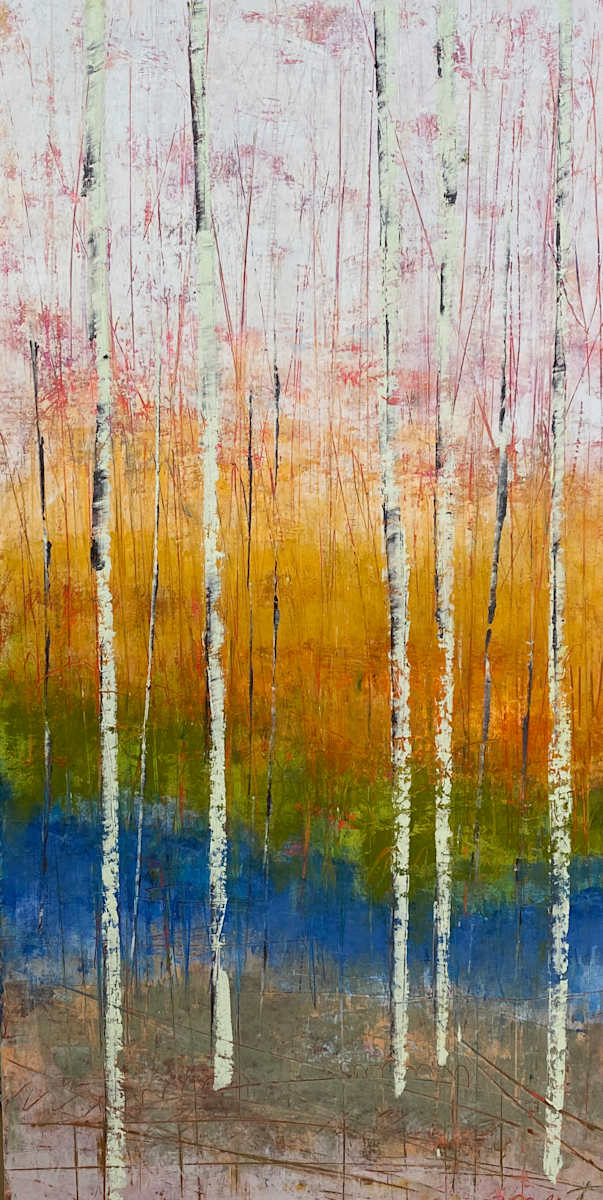 One Small World, 30x15" by Ginnie Cappaert 