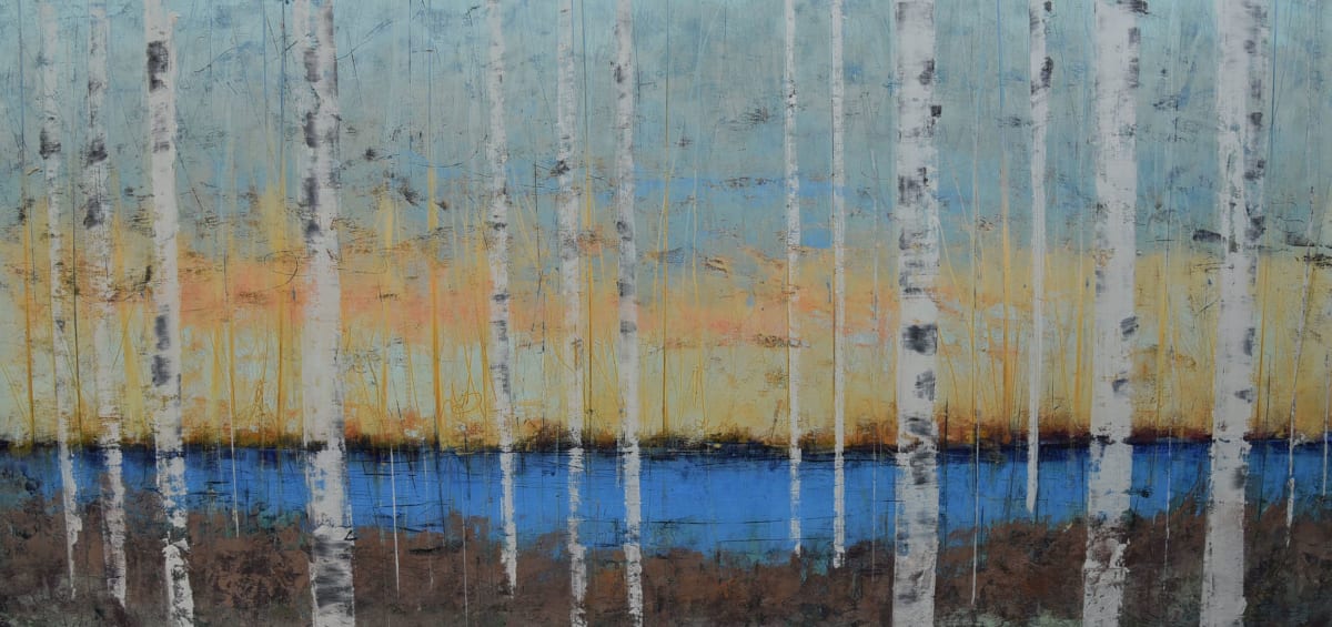 Quiet by the Shore, 20x40" by Ginnie Cappaert 