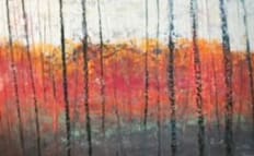 Quietly Through The Woods, 26x40", Image 1.