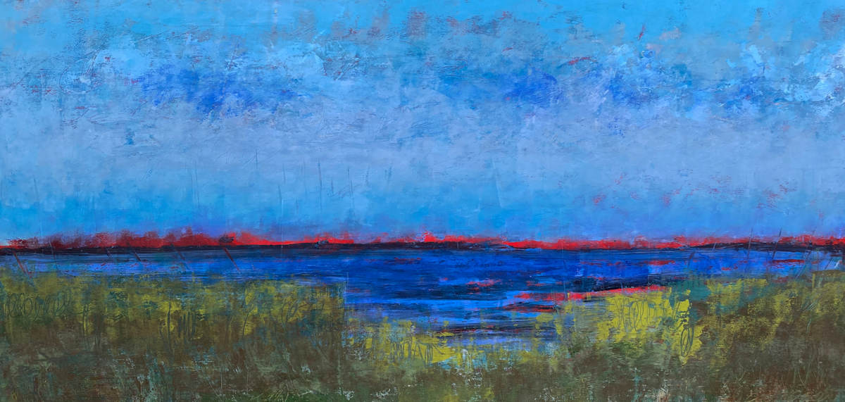 Red Sky at Night, 20x40" by Ginnie Cappaert 
