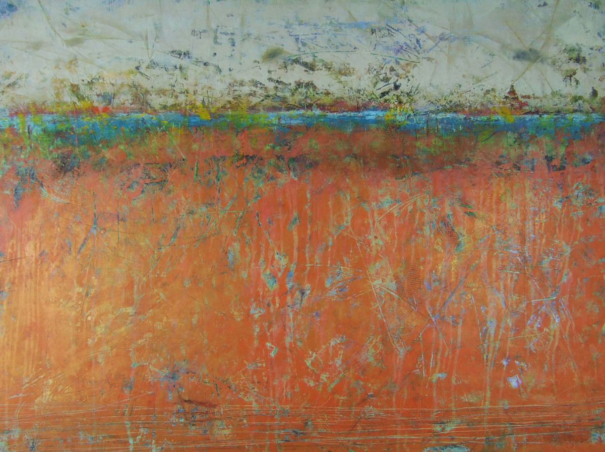 Rock Textures 30x40 by Ginnie Cappaert 