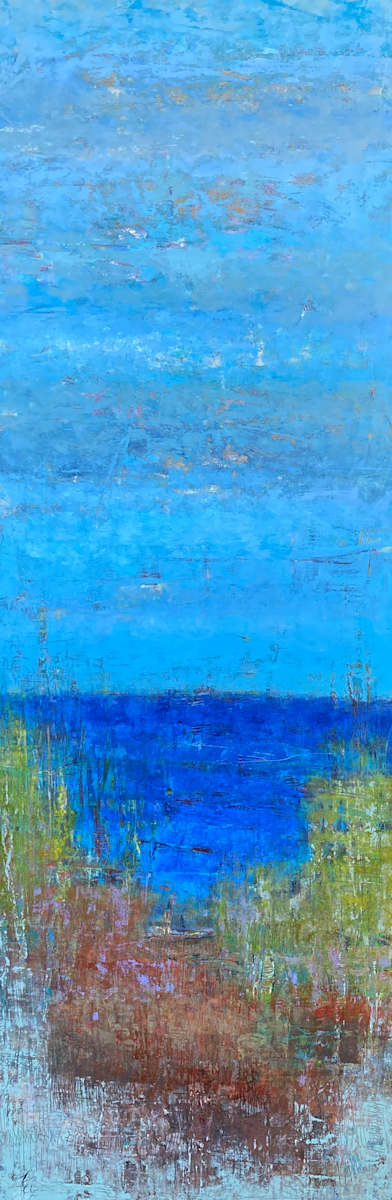 Shoreline, 66x22" by Ginnie Cappaert 