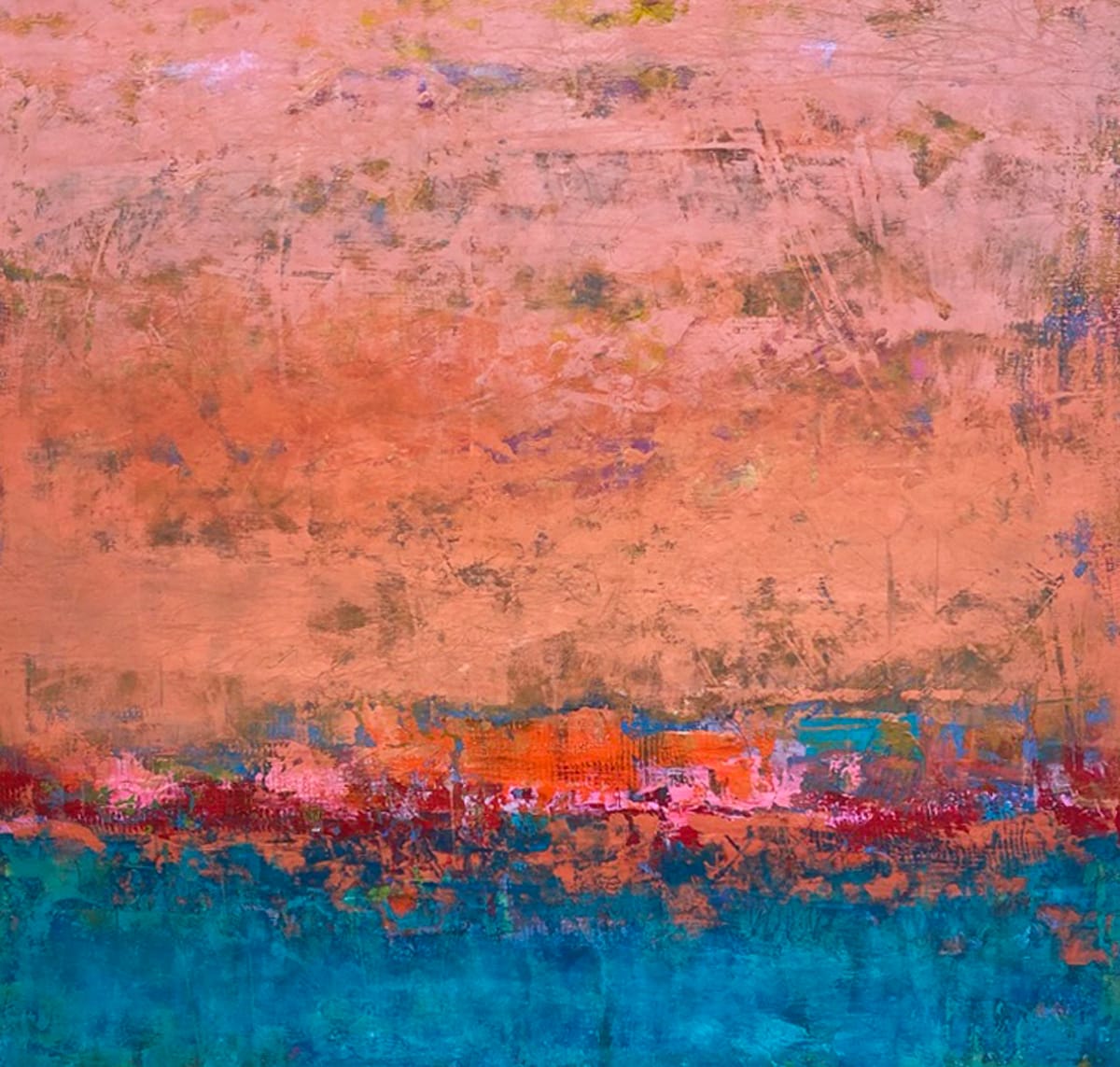 Sky Chase, 24x24" by Ginnie Cappaert 