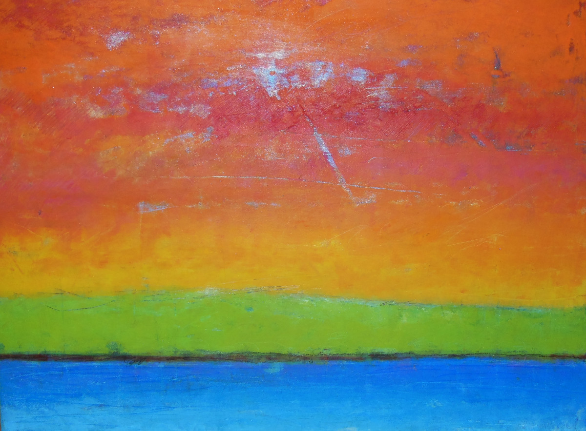 Sky On Fire, 22x28" by Ginnie Cappaert 