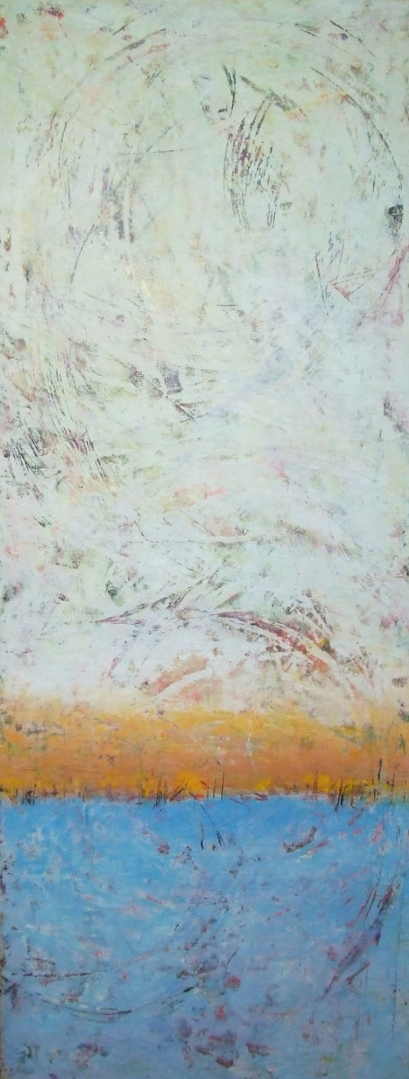 Space & Time, 60x24 by Ginnie Cappaert 