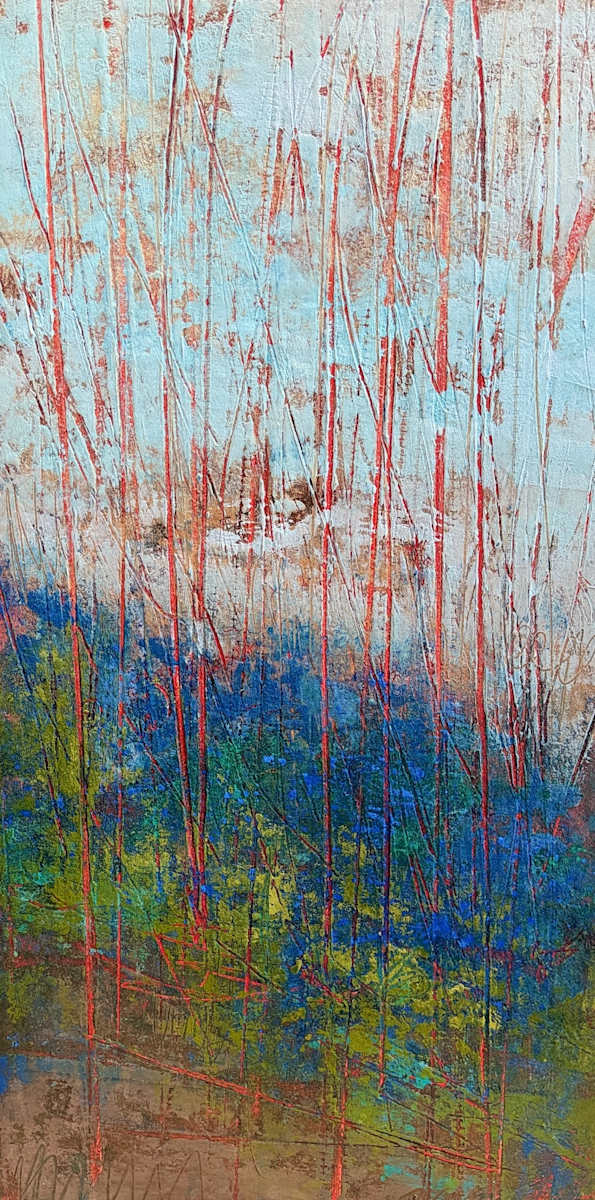 Spring Solitude 1, 20x10" by Ginnie Cappaert, Image 1.