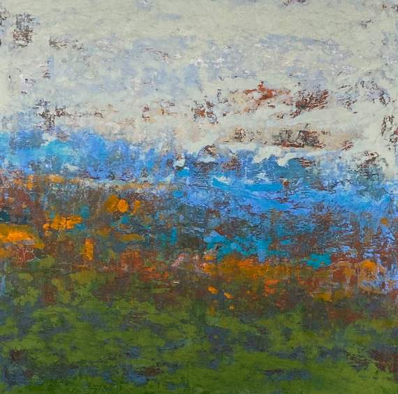 Spring Song 1, 18x18" by Ginnie Cappaert, Image 1.