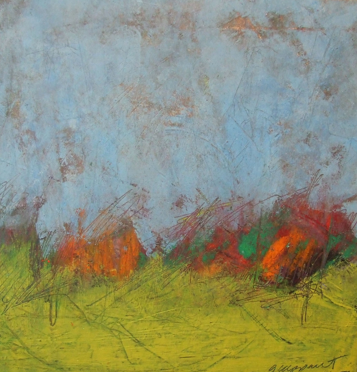 Summer Field, 10x10 by Ginnie Cappaert 