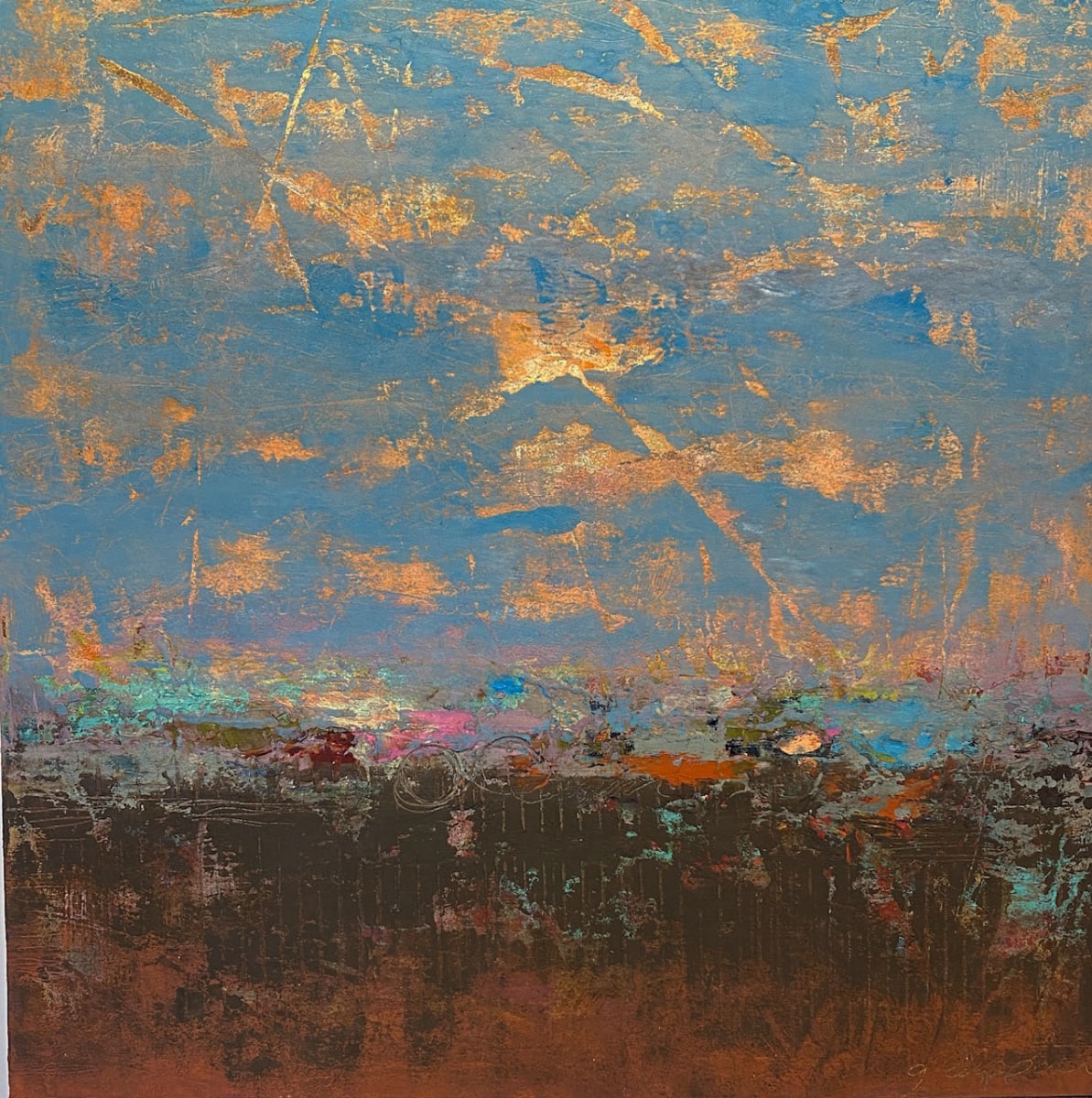 The Wind, 16x16" by Ginnie Cappaert, Image 1.