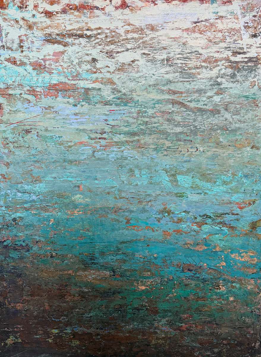 Time for Contemplation, 40x30" by Ginnie Cappaert, Image 1.