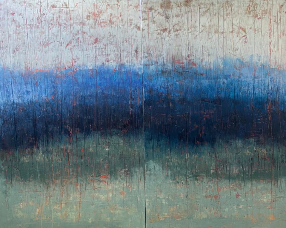 Time Passages (Diptych) 2X48x30" 