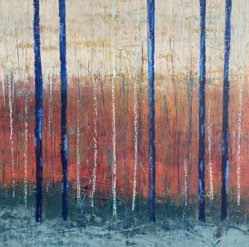 Timelessness, 40x40" by Ginnie Cappaert 