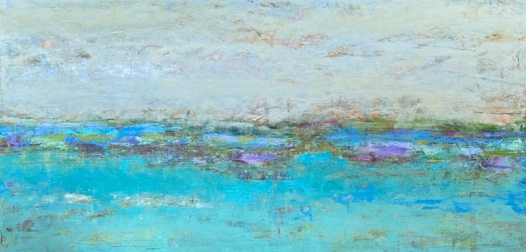 Turquoise Dreams, 24x48" by Ginnie Cappaert 