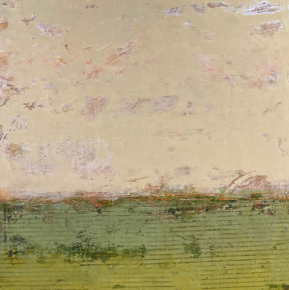 Waking to Spring, 18x18" by Ginnie Cappaert, Image 1.