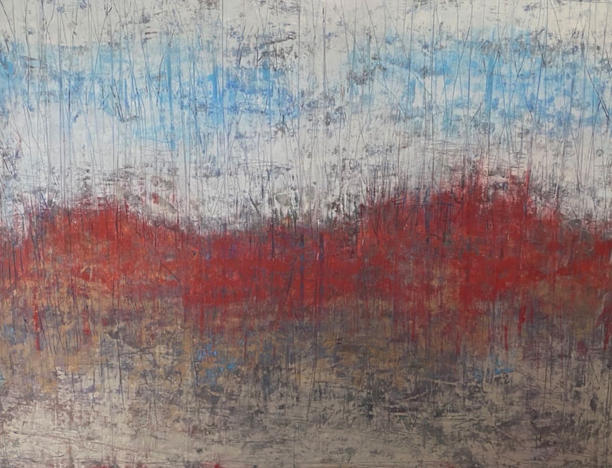 Walking Amongst the Red Twig Dogwood, 36x48 by Ginnie Cappaert, Image 1.