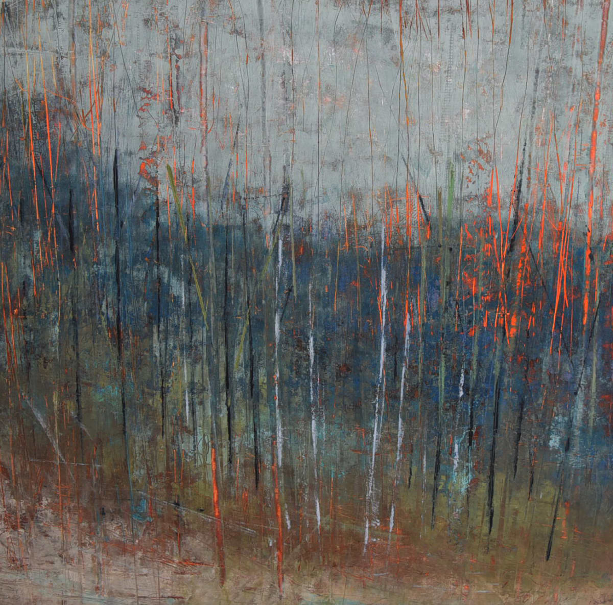 When I listen, 30x30" by Ginnie Cappaert 