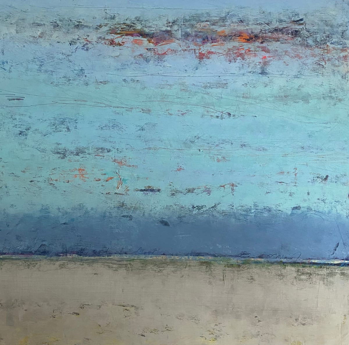 Wind Whispers, 36x36" by Ginnie Cappaert, Image 1.