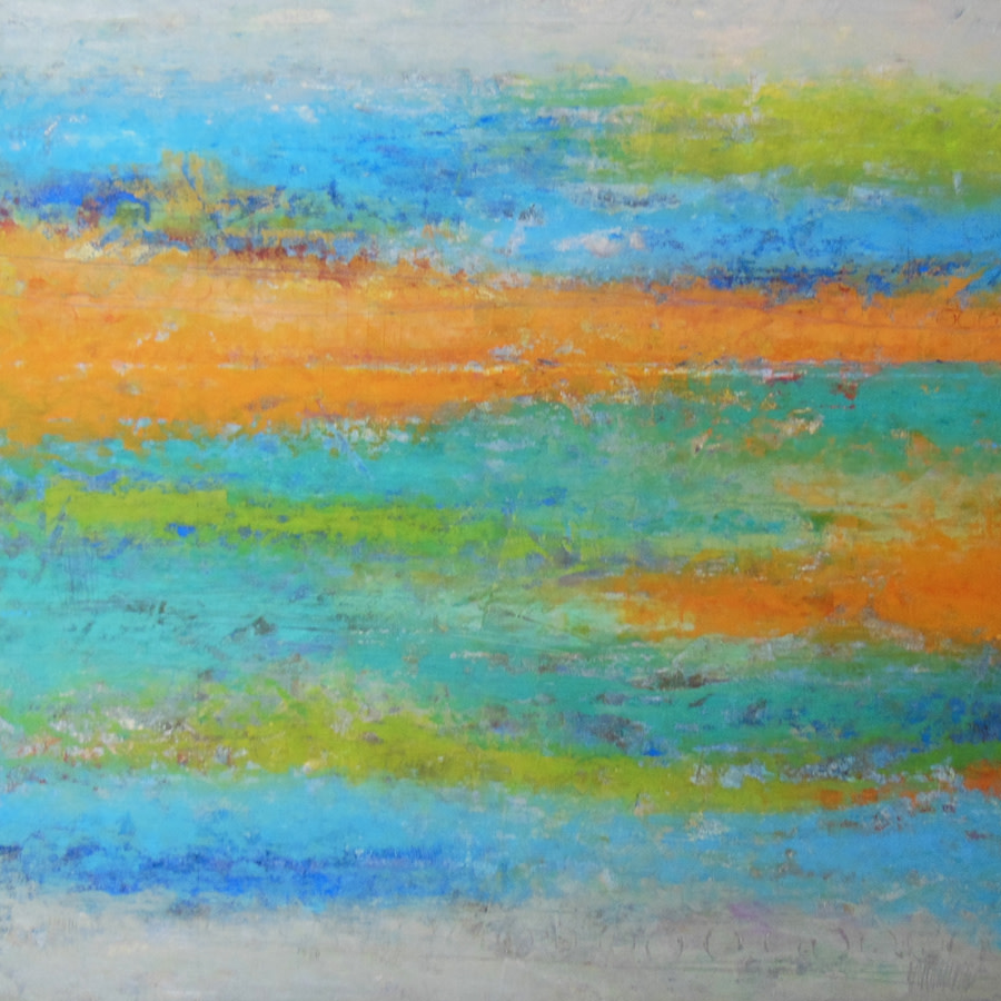 Evening Breeze, 48x48" by Ginnie Cappaert 