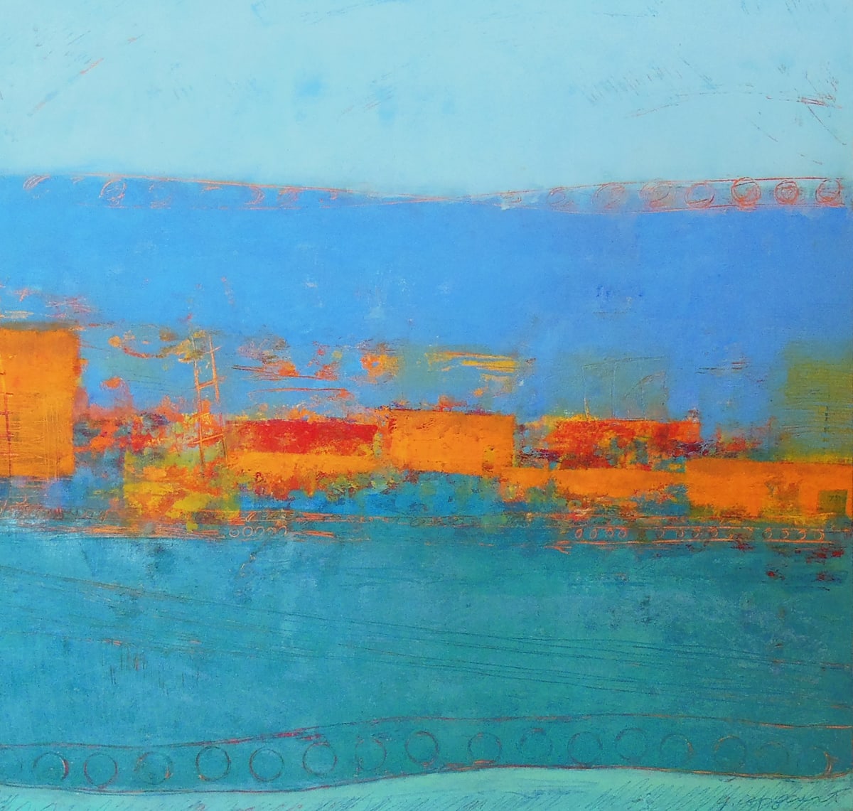 Foothills, 22x22" by Ginnie Cappaert 