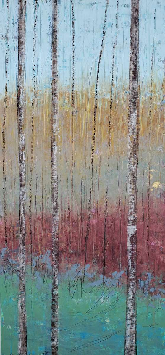 Forest, 36x16" by Ginnie Cappaert, Image 1.