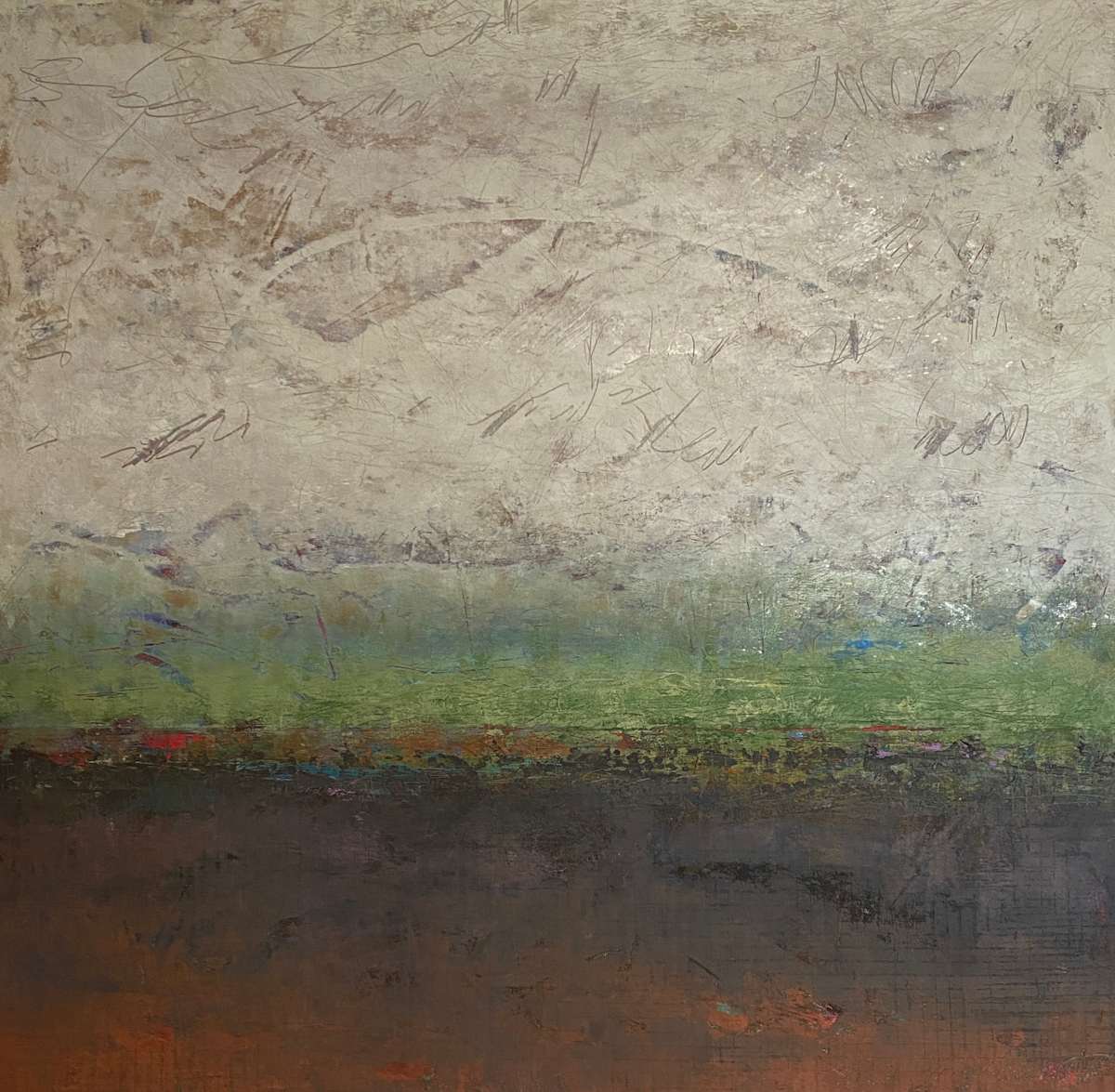 Evening Ridge, 30x30" by Ginnie Cappaert 