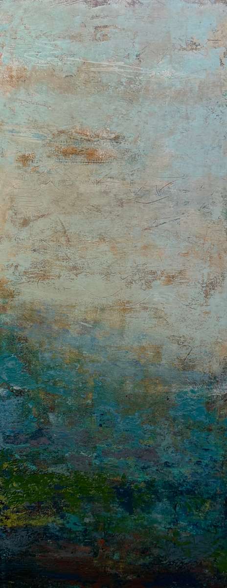 Desert Dawn, 30x12' by Ginnie Cappaert, Image 1.