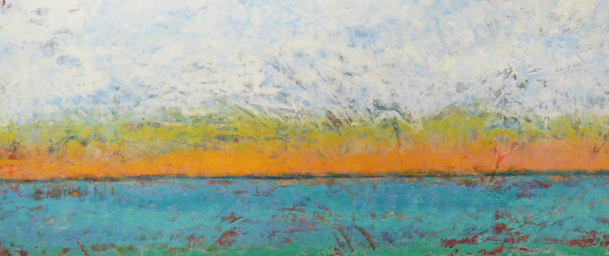 Moments by the Water 24x60" by Ginnie Cappaert, Image 1.