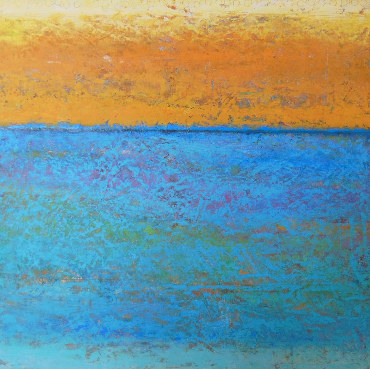 Night Sky, 48x48" by Ginnie Cappaert 