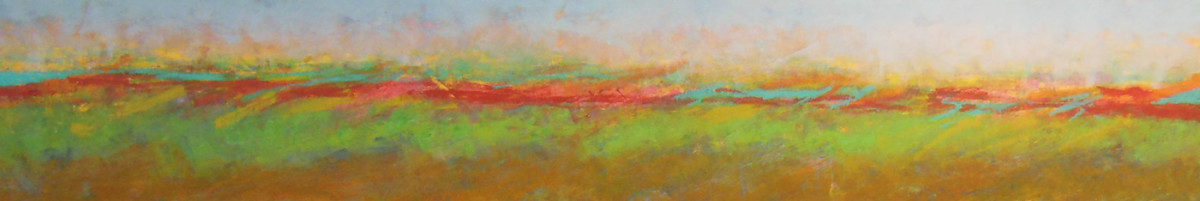 Reflecting on our land 2, 12x60" by Ginnie Cappaert, Image 1.