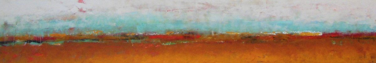 Reflecting on our land, 4, 12x60" by Ginnie Cappaert 