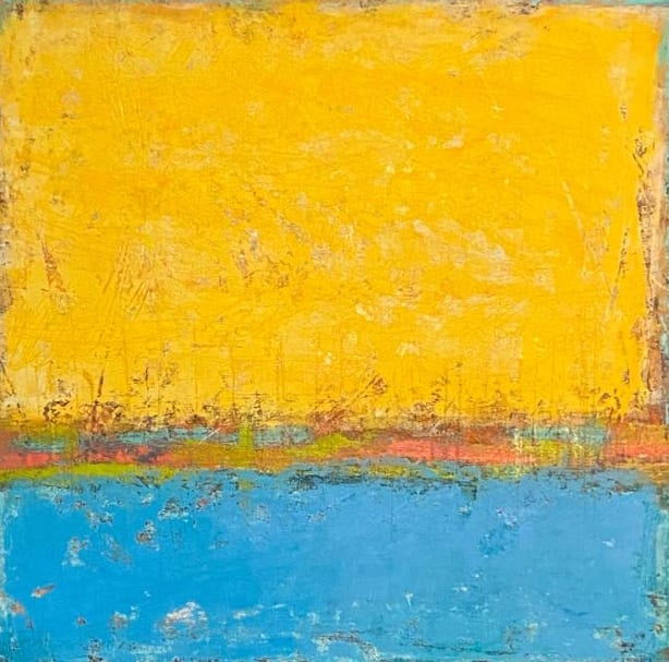 Setting Sun, 24x24 by Ginnie Cappaert 