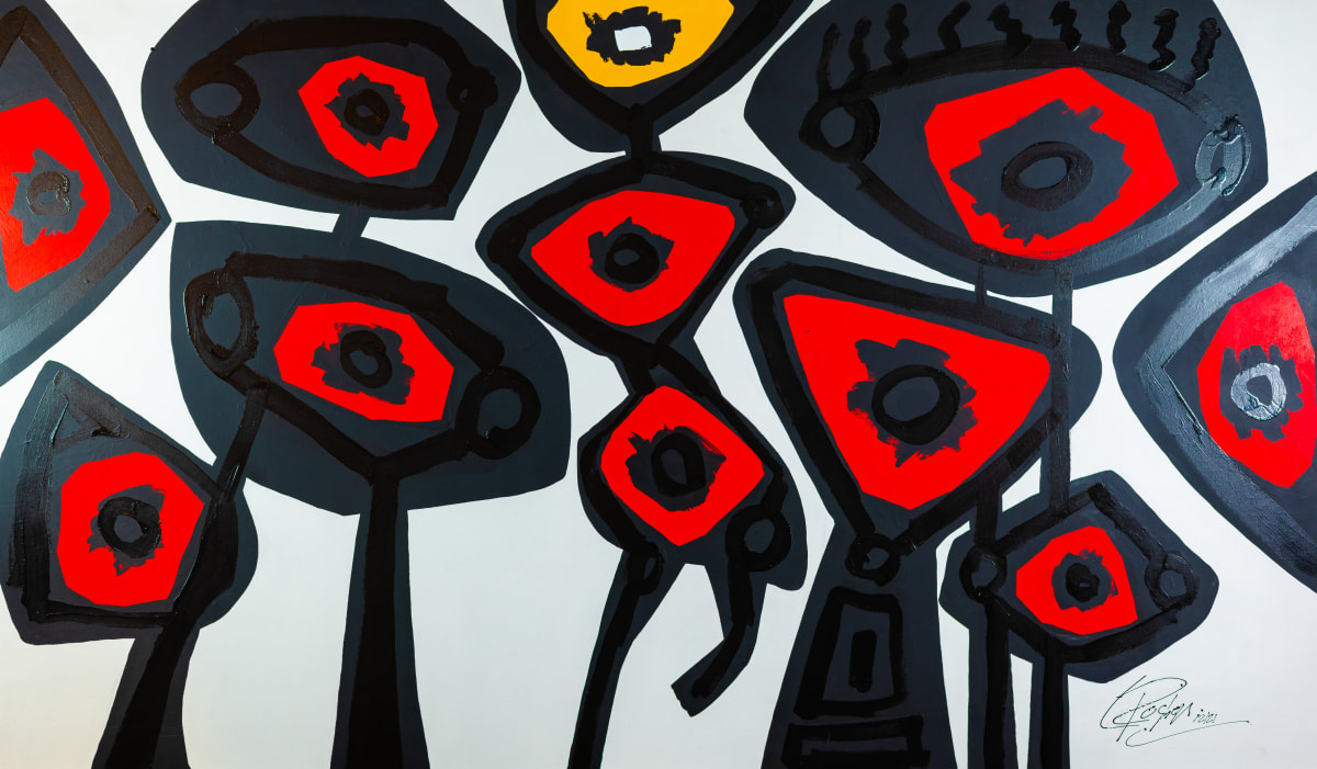 Refugees II by louie . rochon . fine . art 
