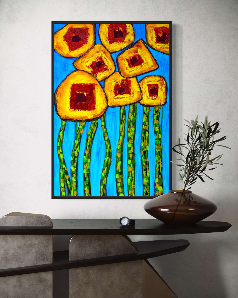 Sunflowers No. 2 by louie . rochon . fine . art 