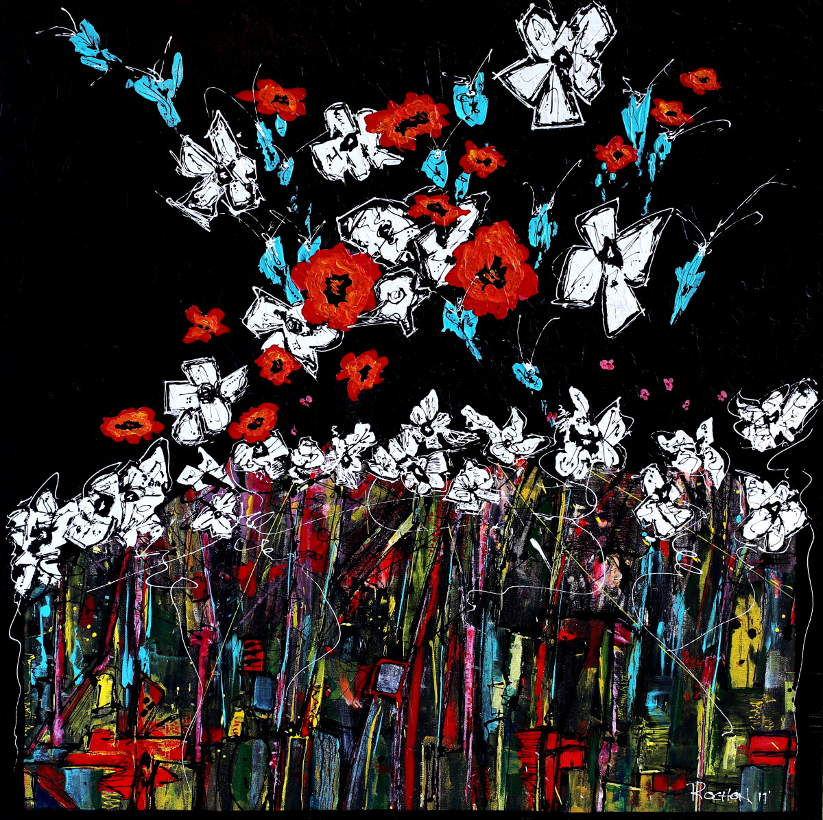 Dancing in the Moonlight by louie . rochon . fine . art 