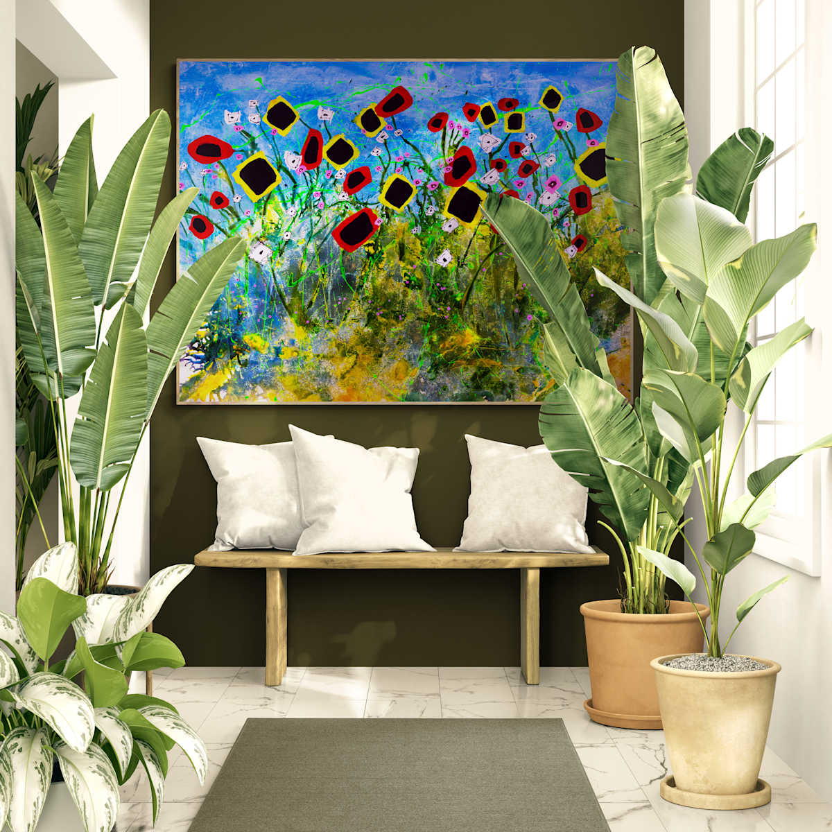 Bloom Despite Chaos by louie . rochon . fine . art, Image 1.