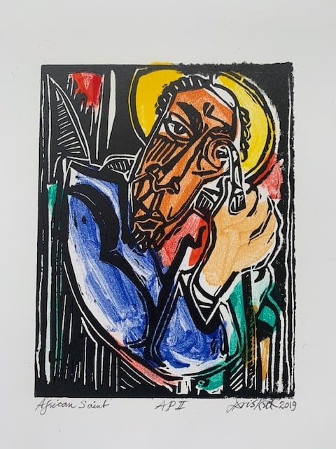 African Saint by David C. Driskell 
